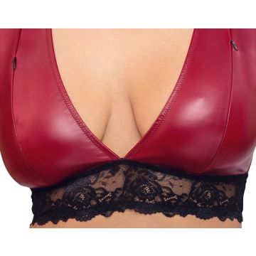 Stijlvolle Bondage Lingerie Set - Rood
