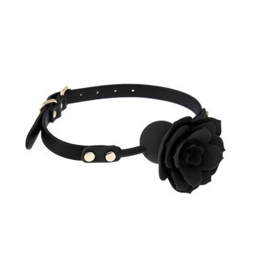 BDSM Gag Rose - Zwart