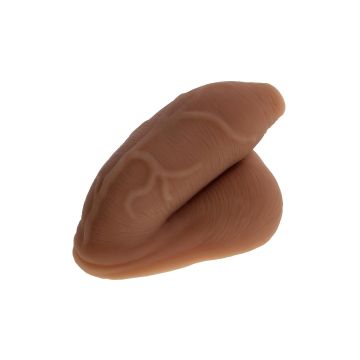 Realistische Dildo Onbesneden Packer - Donkere Huidskleur