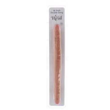 Dubbele Dildo met Realistische Look 40 CM - Huidskleur