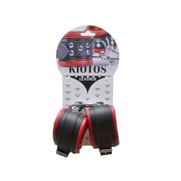 Enkel boeien Rood 5 cm - Kiotos Leather