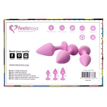 Roze Buttplug Set 3 Stuks - Bibi