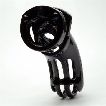 CB-X The Curve Chastity Cage - Zwart