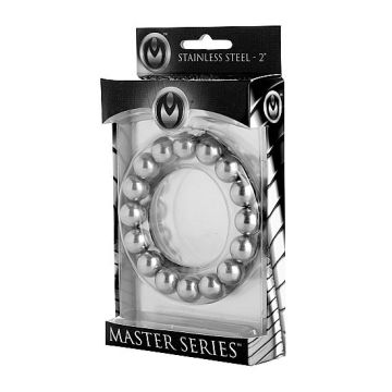 Cockring met Beads - Zilver
