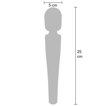 Compact Wand Vibrator CARESSE - Zwart