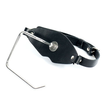Leren & Siliconen Ballgag - The Holder