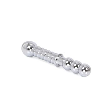 Spartan Steel Geribbelde Stalen Dildo - 19 cm
