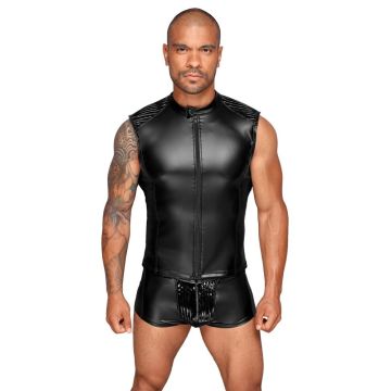 Wetlook Pants met Rits