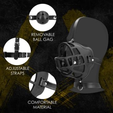 Muzzle Met Afneembare Ballgag Ouch! Extreme 