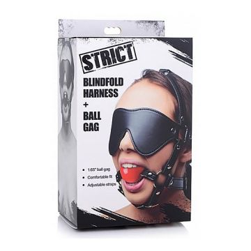 Blinddoek Harnass met Rode Ballgag