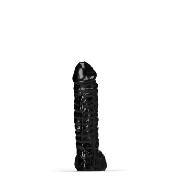 All Black Steroid Dildo The Gym Buddy Zwart - 35 cm