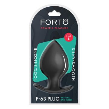 Buttplug F-63 Rattler Spade Large - Zwart