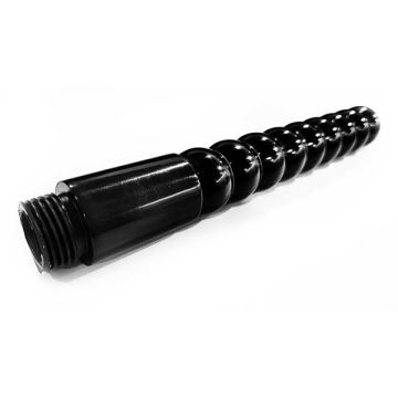 Zwarte Geribbelde Intieme Douche