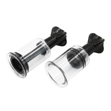 Kiotos Tepel Zuigers Twist Cups S Zwart - 21 mm