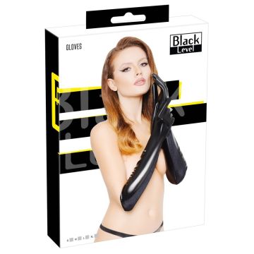 Lakhandschoenen - Zwart