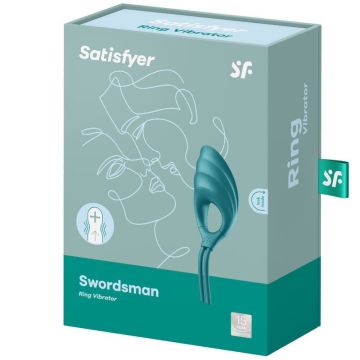 Satisfyer Ring Vibrator Swordsman - Groen