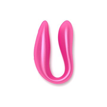 Koppelvibrator Lisboa Double Pleasure + App - Roze