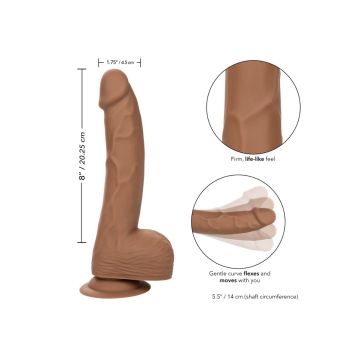 Realistische Dildo Silicone Studs - Bruin