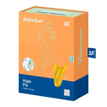 Satisfyer - Vinger Vibrator High Fly - Geel