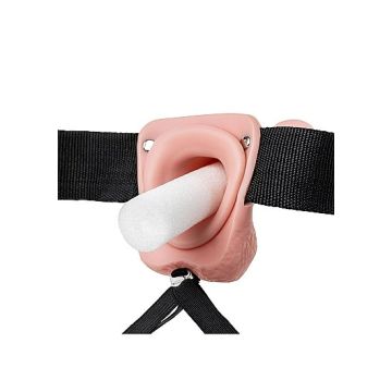 Strap On met Holle Dildo 23 cm - Huidskleur