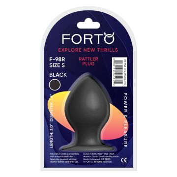 Buttplug F-98R Rattler Cone Small - Zwart