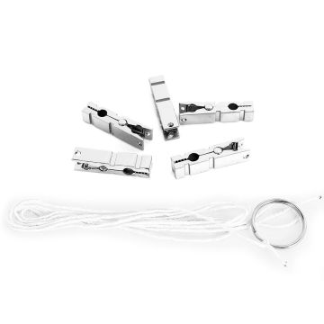 Tepelklemmen Modern Zinc Alloy met Touw - Set van 5