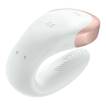 Satisfyer Double Love Luxury Partner Vibrator - Wit