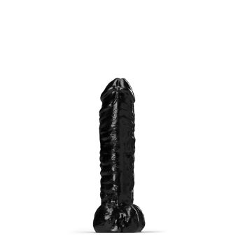 All Black Steroid Dildo The Gym Buddy Zwart - 35 cm