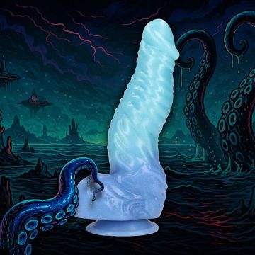 Monster Dildo Deep Sea Hydra - Blauw