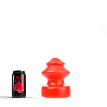 All Black Jan Buttplug Rood - 19 cm