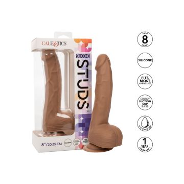 Realistische Dildo Silicone Studs - Bruin