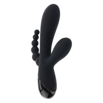Selopa Drie-Dubbelige Rabbit Vibrator Triple Aces - Zwart