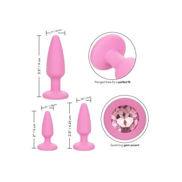 Buttplug Crystal Booty Kit - Roze