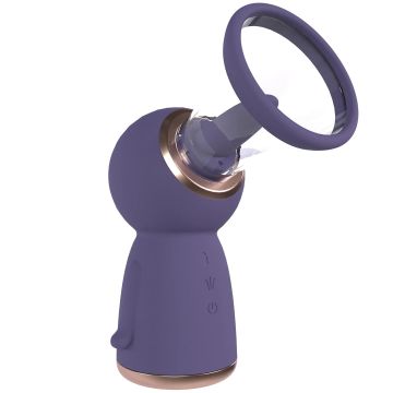 Oplaadbare Borst en Vulva Pomp Paars - Exquisite