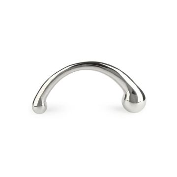 Curvy RVS Dubbele Dildo - Mr Steel
