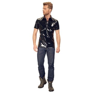 Lak Polo voor Mannen - Zwart