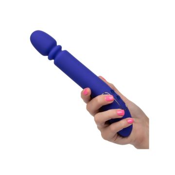 Stotende Vibrator Slim Thumper - Blauw