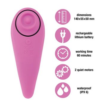 Tapping en Tickling Vibrator - Roze