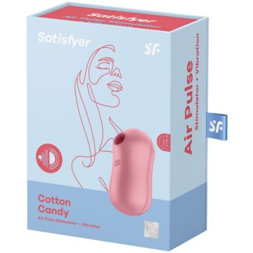 Satisfyer Cotton Candy Luchtdruk Vibrator - Rood