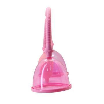 Borstpomp met Dubbel Cilinder - Roze