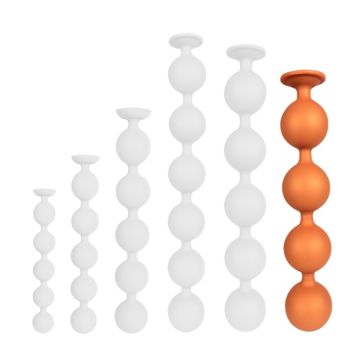 Anal Beads Bulby Butt XXXL - Oranje
