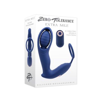 Cockring met vibrerende Buttplug Extra Mile