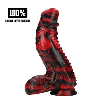 Monster Dildo Dark Lycan Spawn Rood-Zwart