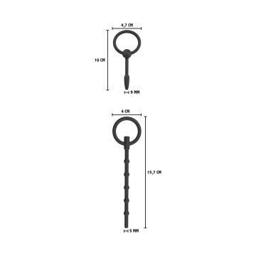 Penis Plug Set Large 2 stuks