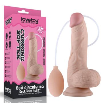 Spuitende Dildo Cumming Softee - 17.8 CM