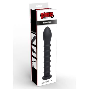 Easy-Lock Dildo Ribbed Dong 19 cm