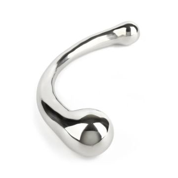 Curvy RVS Dubbele Dildo - Mr Steel