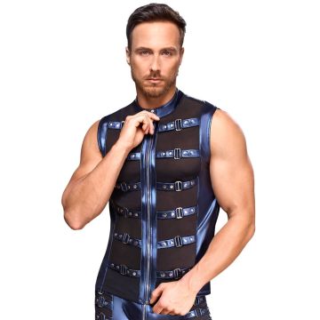 NEK Mouwloos Shirt Gespen - Blauw