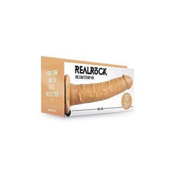 Strap On met Holle Dildo 25 cm - Licht Getint