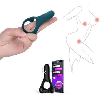 Magic Motion Rise Smart Draagbare Cockring - Groen